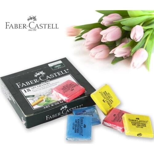 Faber Castell Colorful/Grey Kneadable Eraser For Charcoal Pencils 5pcs/lot art Soft Modeling Clay Non Toxic 127120