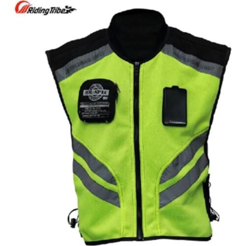 Motorcycle Racing Vest Jacket Unisex Warning Vest Breathable And Comfortable Lining Reflective Safety Clothing