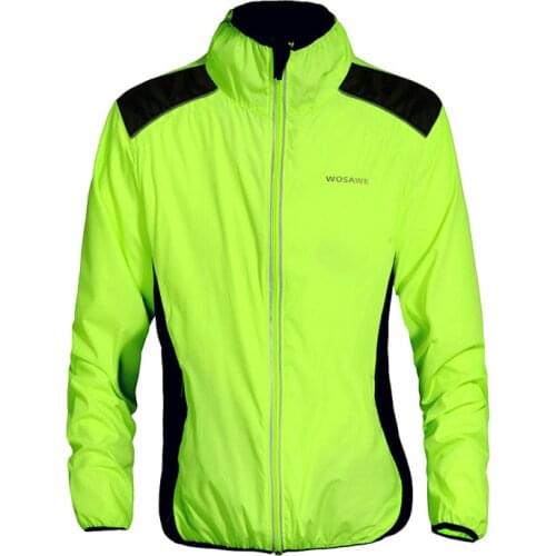 WOSAWE Bicycle Cycling Jersey Men Riding Breathable Jacket Cycle Clothing Bike Long Sleeve Winter Wind Coat