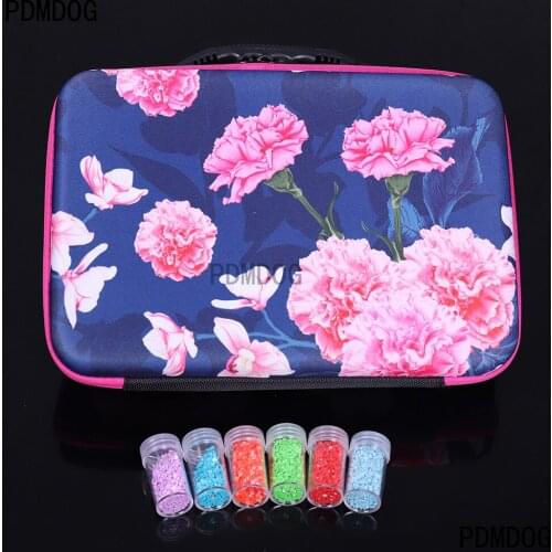 60 Bottles Diamond Painting Cross Stitch Accessories Tool Box Container Diamond Storage Full Square 5D Embroidery Mosaic funnel