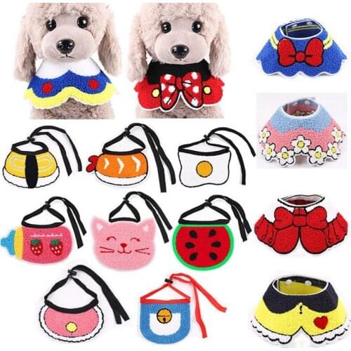2019 New Cat Dog Bandana Bibs Scarf Collar Adjustable Pet Cute Neckerchief Scarf Waterproof Saliva Towel For Cats Dog Puppy