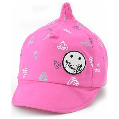 New Fashion Baby Boys Caps Print Design Hats For Baby Girls Spring Sun Protect Hat Chirldren Outdoor Cotton Caps XH-025