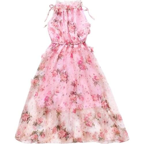 Girls Dresses 2019 Summer Kids Dresses For Girls Clothes Children Clothing Princess Dress Bohemian Beach Dress Vestidos 2-14Y