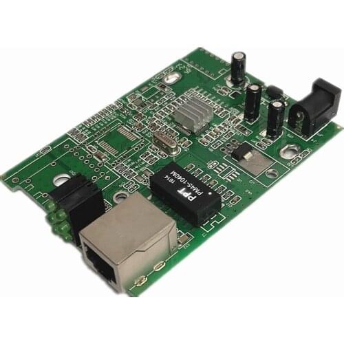 Plexda 10/100M Fiber media converter 10/100Base-TX to 100FX PCBA board (FMC-FE113)