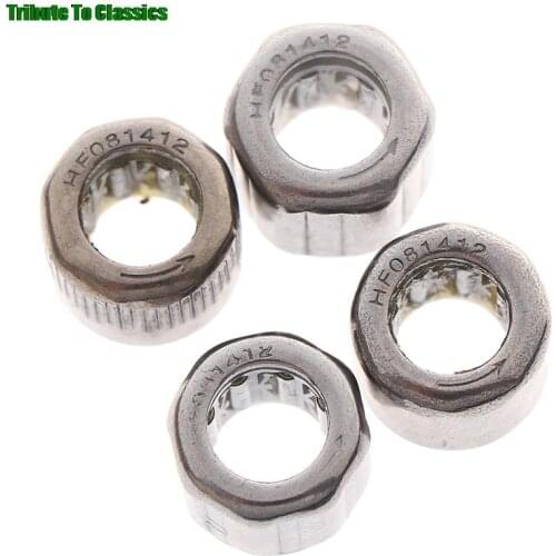 2pcs Bearing HF081412 Outer Ring Octagon/Outer Hexagonal /Smooth Surface/Outer Knurled One-way Needle Roller Bearing