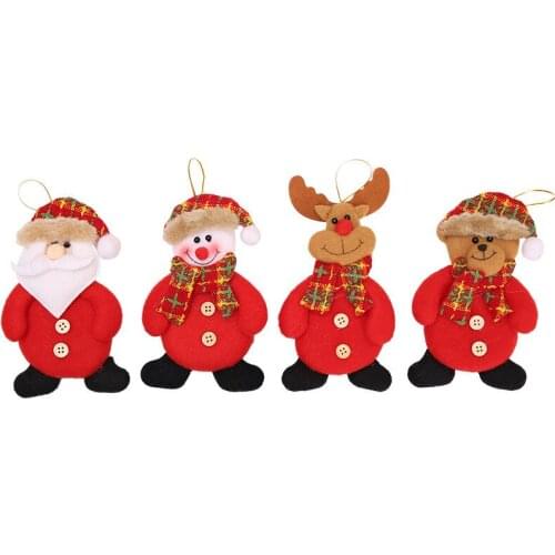 Christmas tree pendant eight-legged old man snowman deer bear small doll Christmas scene window ornament childrens toys