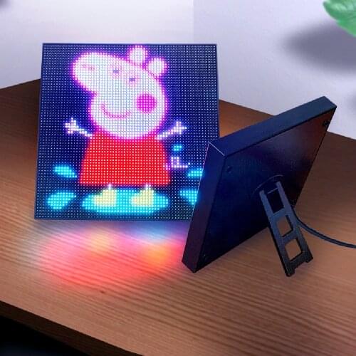 P3 Portable Wifi Small Full Color LED Billboard sign Word Display Date Animation Logo Scrolling Message RGB Display Board