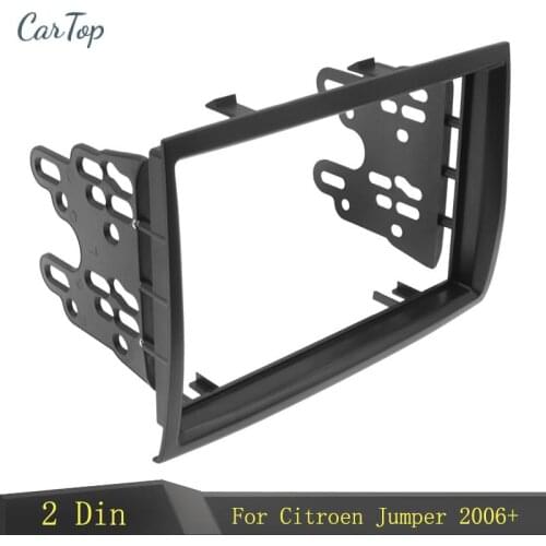 2din Radio Fascia For CITROEN Jumper 2006+ PEUGEOT Boxer 2006+ Frame CD DVD Stereo Player Panel In-dashboard mounting kit