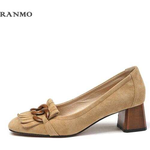 Замшевые туфли-лодочки RANMO China At AliExpress