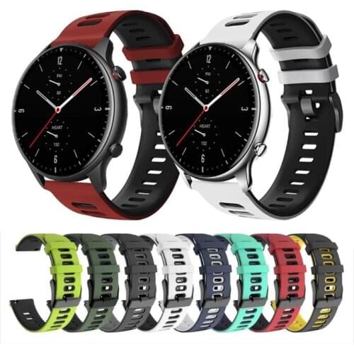For Huami Amazfit GTR 2 47MM Strap GTR2 Sport Bracelet Silicone Watchband 22 mm Watch Band For Amazfit Stratos 3 2 Pace ремешок