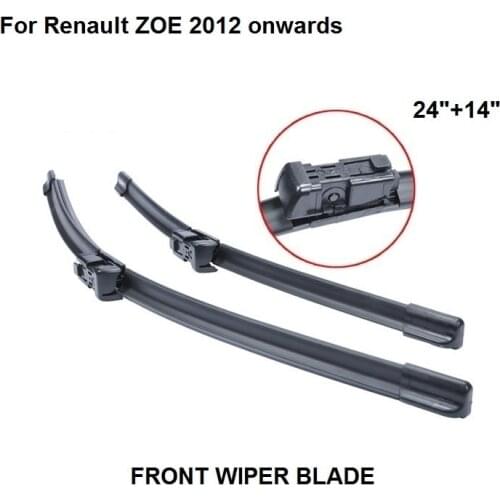 Windscreen Wiper For Renault ZOE 2012 onwards 24"+14" Car Accessories Auto Windshield Wipers Blade Prices