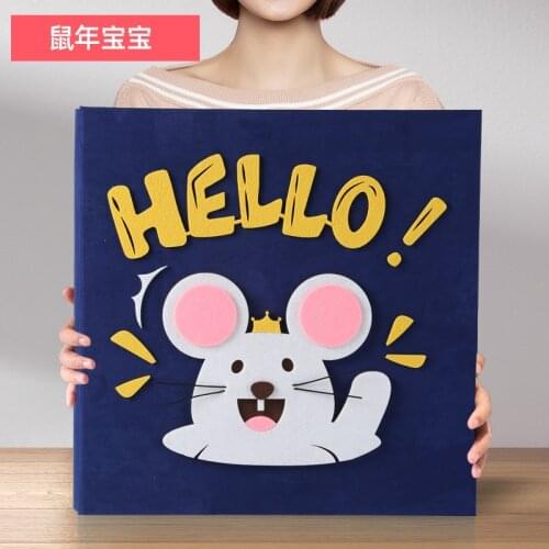 PA50 Inserted photo album 6-inch baby growth record book commemorates childrens creativity in large-capacity photo album