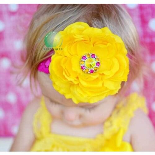 2019 (1 piece) nice girls' yellow headbands baby headwear