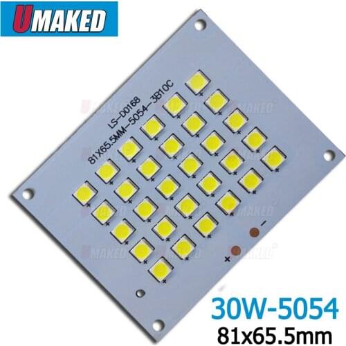 30W 81x65.5mm led floodlight pcb board SMD5054 chip,3000lm lighting source, aluminum plate base, spare part for floodlight