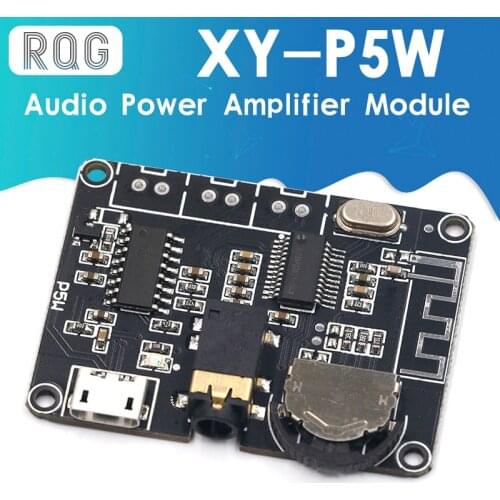 5W+5W PAM8406 Bluetooth 5.0 DC3.7-5V stereo audio power amplifier module XY-P5W for Arduino diy kit
