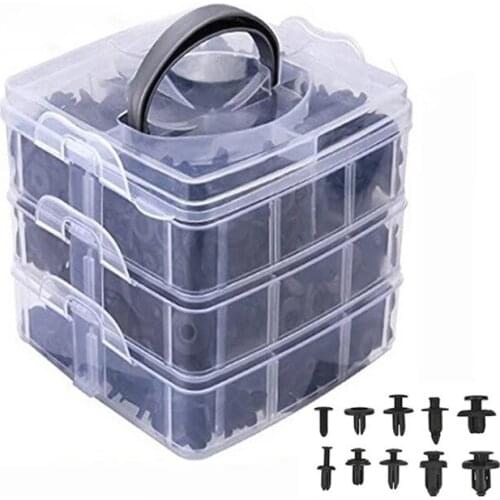 620 pcs/Box Car Fastener Clips Mixed Car Fasteners Door Trim Panel Auto Bumper Rivet Retainer Push Engine Cover Fender