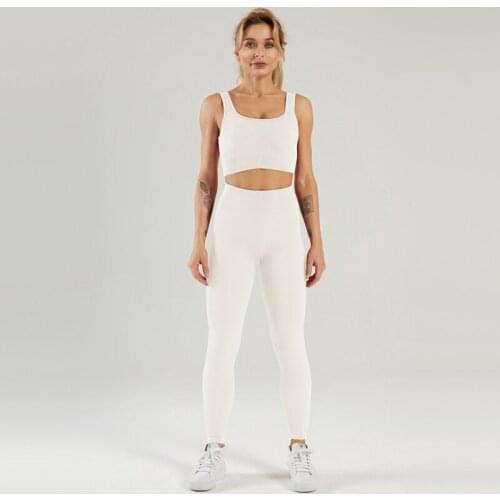 Seamless Yoga Set Women Gym Clothing Fitness Sportswear Workout Tights Sport Leggings Push Up Sports Bra Sports Suits