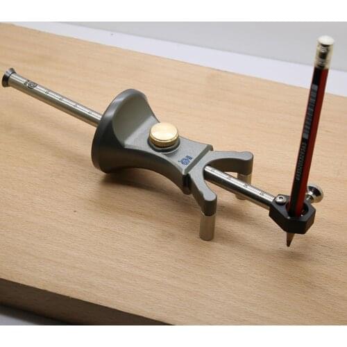 Woodworking Linear Arc Dual-purpose Scriber Parallel Line Drawing Tool Multifunctional DIY Wood Working Scribe Tools