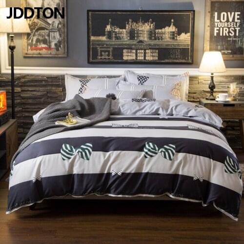 JDDTON 2020 New Arrival Sweety Lovely Warm Bedding Set AB sided Useful Bed Linings Quilt Cover Pillowcase Cover Bed Sheet BE018