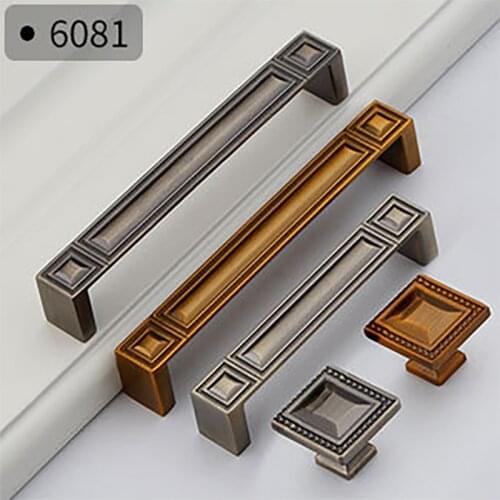 Classical Chinese Brown Drawer Pulls Matte Cabinet Wardrobe Knobs Door Handle Furniture Hardware Accessories cupboard Pulls