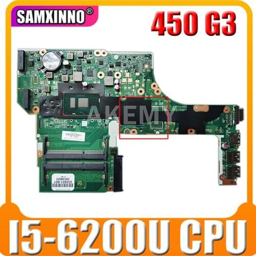 For HP ProBook 450 G3 Laptop Motherboard 830931-601 830931-501 901232-601 830931-001 I5-6200U DA0X63MB6H1 100% fully tested