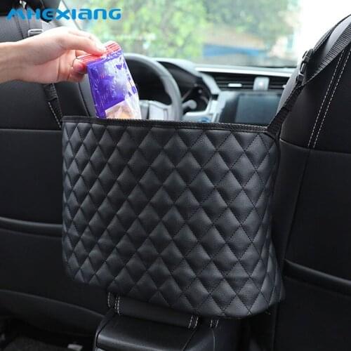 Car storage large capacity Elastic Car Mesh Net Bag Between Car Organizer Back Storage Bag Luggage Holder Pocket for Car Styling
