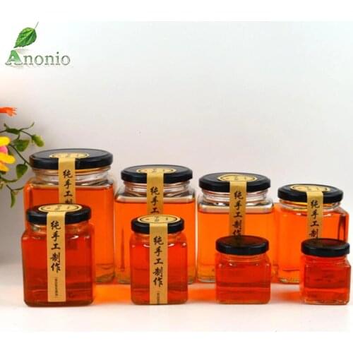 Transparent Glass Honey Pickle Bottles Food Sealed Jar Cabbage Radish Container Canned bottles Storage Jar Household S077B