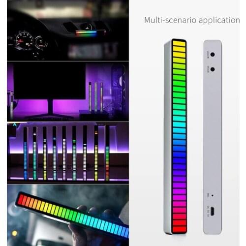 Sound Control Light, Phone APP Control Voice-Activated Pickup Rhythm Lights, LED Colorful Music Ambient Light Bar