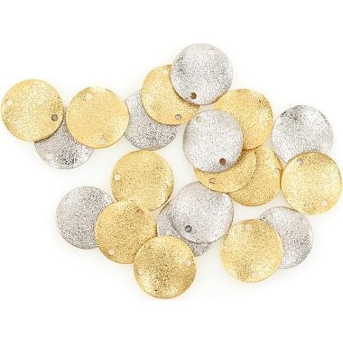 Lrregular Geometry Coin Charms Connectors For Necklace Bracelet DIY Jewelry Making