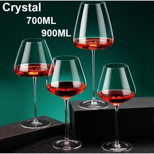2PCS/set 1000ml Creative Crystal Large Capacity Burgundy Wine Glass a Couple of Crystal Glasses
