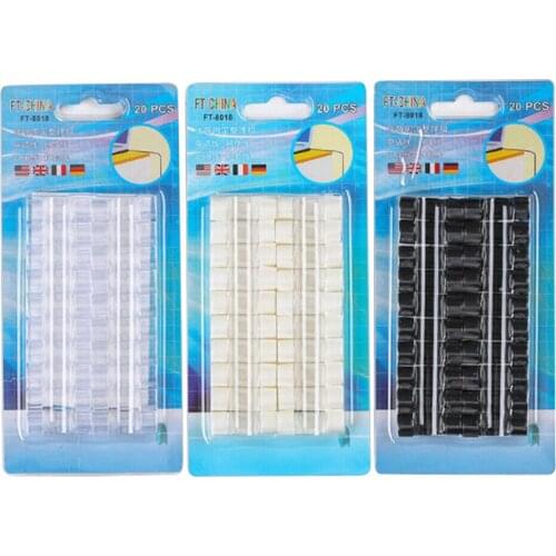 20pcs Self-Adhesive Cable Clamp Clip Organizer Cord Management Wire Holder Power Cords Charging Lines USB Cables Cable Winder