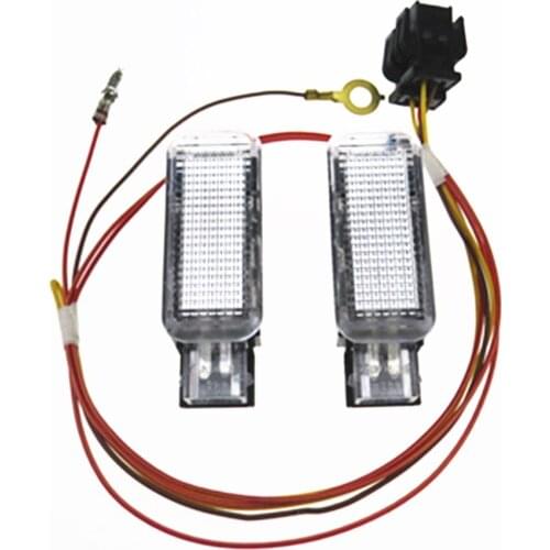 8KD947415C Car Warning Light Trunk Interior Welcome Lamp + Wire Plug For Sharan Phaeton A3 A4 A5 A6 S6 A8 Q3 Q5 Q7 Yeti S4 S5