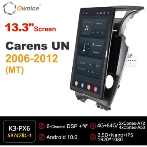 Ownice 1080P Android 10.0 Car Radio For Kia Carens UN 2006 - 2012 Car Video Auto Multimedia head Unit 13.3" IPS Rotatable