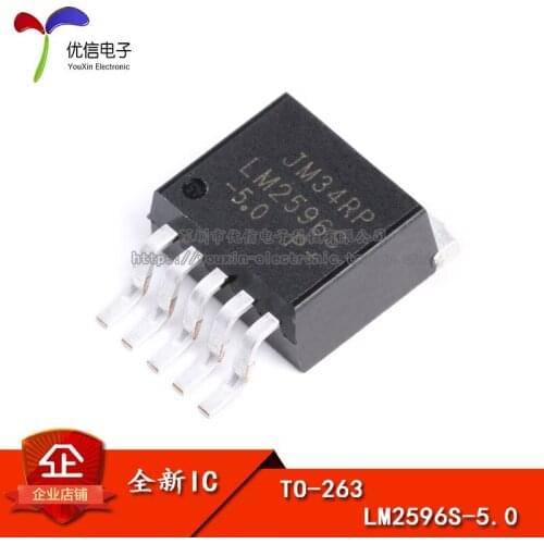 10piece Chip TO-263-5 LM2596S-5.0 5V regulator circuit (step-down)