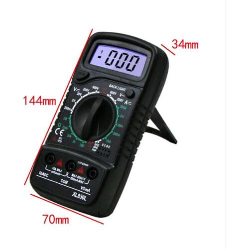 Digital Display High-Precision Small Household XL830L Multimeter Tester Automotive Electrical Transistor Peak Tester