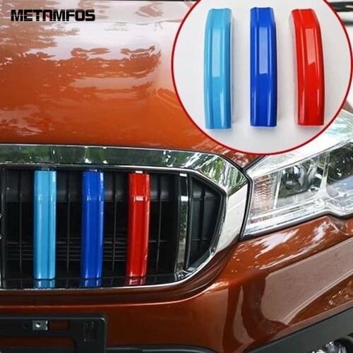 For Suzuki SX4 S-Cross Crossover facelift 2017 2018 Front Center Grille Grill Cover Molding Trim Strip Sticker Car Accessories