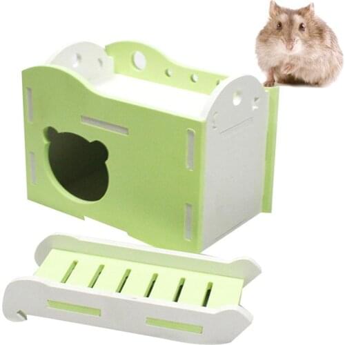 Dorakitten 1pc Hamster Hideout House Double Layer Hamster Sleeping House Hamster House Toy Pet Supplies Pet Accessories