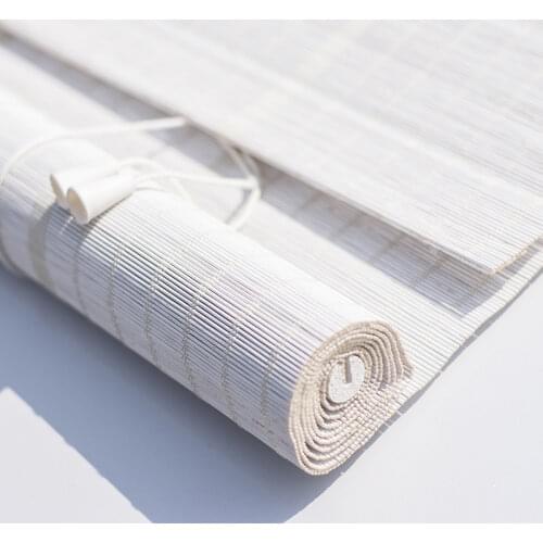 White color bamboo roller blinds window roller blinds blackout roller blinds printed curtain shutter curtain vintage porch