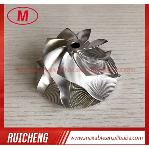 GTX2867R GEN ll 49.63/67.40mm 8+0 blades point milling,air curve performance turbo billet/milling/aluminum 2618 compressor wheel