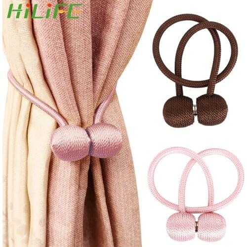 HILIFE Hot Curtain Buckles Holdbacks Buckle Newest Backs Buckle Clips Curtain Tiebacks Magnetic Pearl Ball
