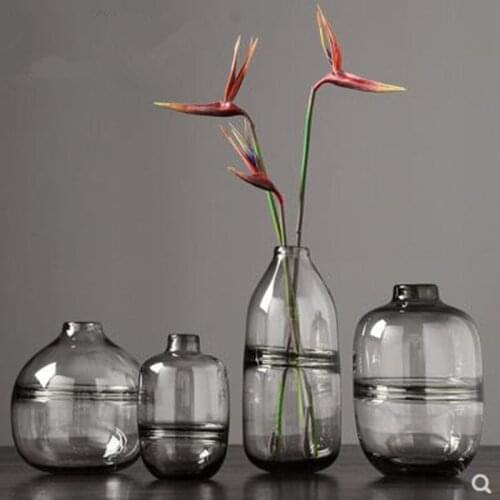 European-style creative stained glass vase, home office restaurant table decoration gift, Nordic modern fashion vase