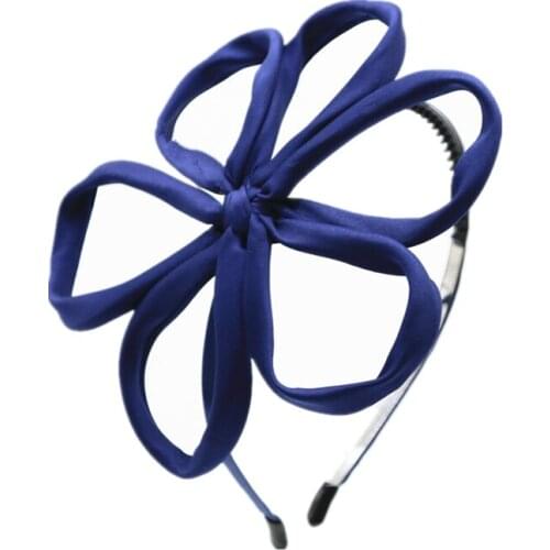 NEWSPRING SUMMER STYLE fashion charming large wire flower headband assorted colors girls fashion hairband