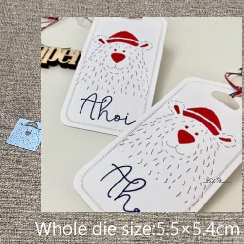 New Design Craft Metal stencil mold Cutting Dies bear background decoration scrapbook die cuts Album Paper Card Craft Embossing