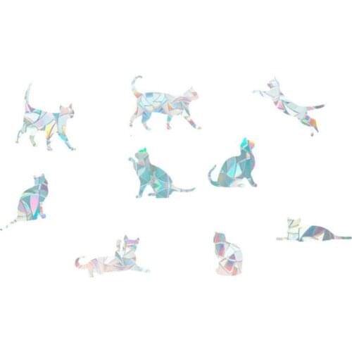 Window Clings Reusable Rainbow Prism Static Stickers Glue-Free PVC Window Film Refraction Mirror Rainbow Effect Prisms Stickers