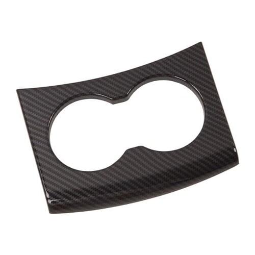 Applicable for 2019 Tesla Model x-abs black carbon fiber grain front drain cup trim