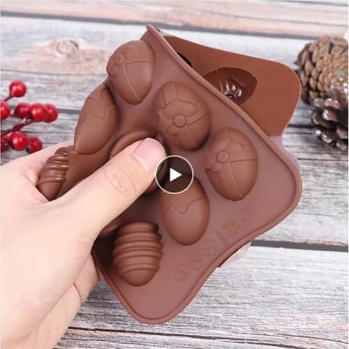 Easter Day Egg Shape Silicone Mold Easter Kitchen Decor Bake Tool Cake Baking Decorating Tools Animal Fondant Chocolate Mould
