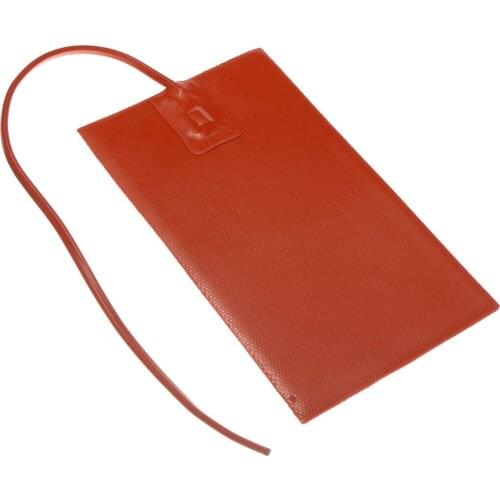 12V 100W Engine Oil Pan Sump Tank Heater Pad 13x23cm Car Engine Oil Tank Silicone Heating Pad Self-adhesive