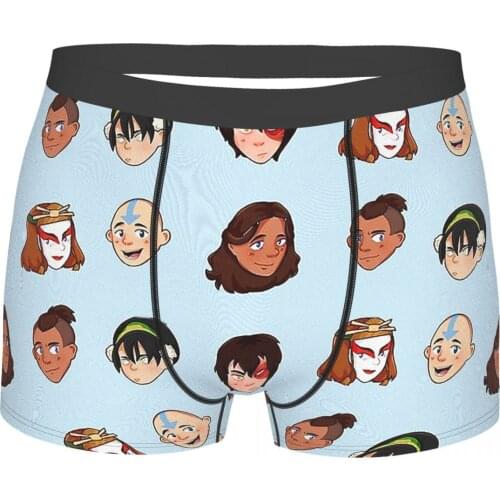 Team Gaang Avatar The Last Airbender Katara Aang Sokka Zuko Animated TV Series Underpants Cotton Panties Man Underwear