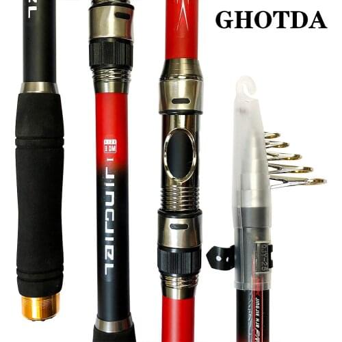GHOTDA Carp Fishing Rod Feeder Super Hard Carbon Fiber Telescopic Fishing Rod Fishing Pole
