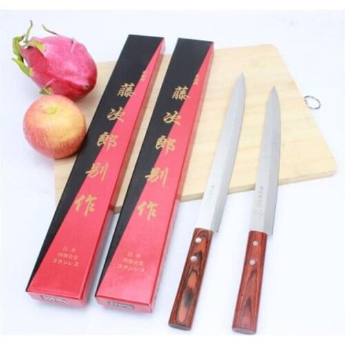 Japanese Sashimi Knife High Carbon Steel Chef Salmon Knives Fish Fillet Slicing Sushi Knife Cleaver